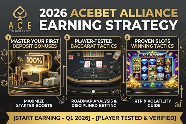 [Player Tested] 2026 ACEBET Alliance Earning Strategy: From First Deposit Bonuses to Baccarat & Slots Winning Tactics